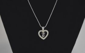 Silver Playboy pendant/chain Long silver tone chain with lobster claw fastening,