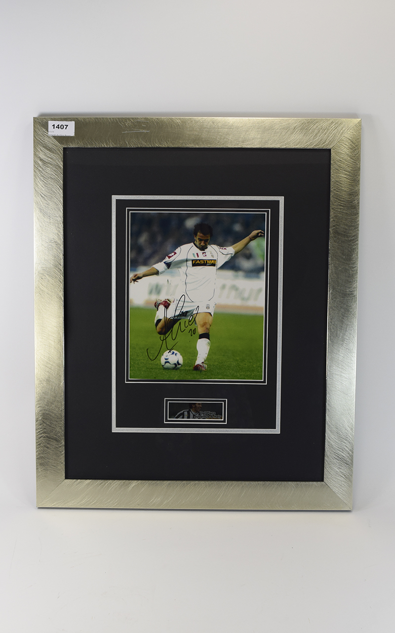 Football Interest. Signed photo of Del Piero Juventus & Italy.