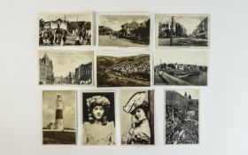 Album of Early - World Postcards ( 100 ) In Total. Comprises Early 20th Century Women Film and Stage