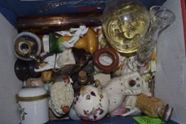 Collection Of Assorted Pottery And Glass. Including Hornsea Heirloom glass decanter set and shot