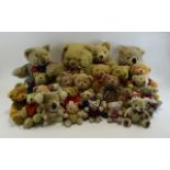 Collection of 26 Modern Teddy Bears Including 2 by Merrythought, 1 by Alfred Franks & Bartlett etc.
