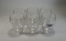 Set Of Six Heavy Acrylic Tumblers