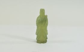 Jade Chinese God Figure Approx 2.