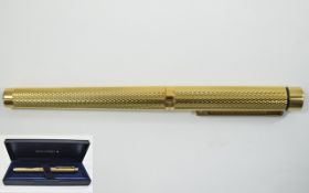 Sheaffer Nice Quality Gold Plated Fountain Pen, with 14ct Gold Nib - Please See Photo.