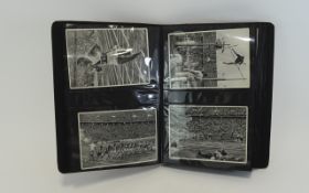 Jesse Owens 1936 Olympics Photo Album containing 51 German black and white photos