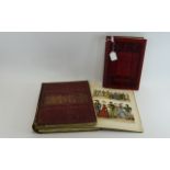 2 Antique Books Comprising 'The Costumes of All Nations' with around 100 plates,