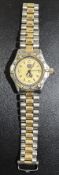 Tag Heuer Watch Gold and Silver tone metal bracelet,