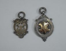 2 x Victorian Silver Medals 1 mosaic ,