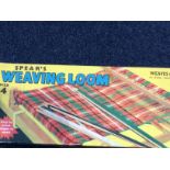 Circa 1960s Spear's Weaving Loom, SIze 4, boxed with patterns.
