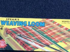 Circa 1960s Spear's Weaving Loom, SIze 4, boxed with patterns.