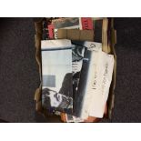 Mixed Box Of Ephemera Comprising Sports Related, Newspapers,