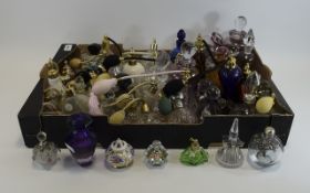 Mixed Collection of Perfume and Apothecary Bottles Approx 30 in total to include 4 pink glass