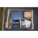 Mixed lot of camera and associated items comprising Koroll II, Chinon Facel Cine camera,