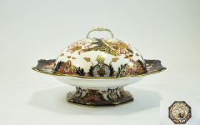 Royal Crown Derby Large Lidded Muffin Dish. c.1890.