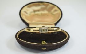 Favre - Leuba Ladies 18ct Yellow Gold Bracelet Watch. Marked 750. Working and Excellent Condition.