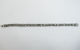 Green Moonstone Tennis Bracelet, 26cts o