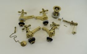 Solid Brass Antique Bathroom Set Includi