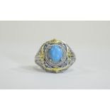 Sleeping Beauty Turquoise Ring, an oval