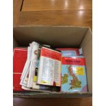 Box Of UK Road Maps Includes various OS