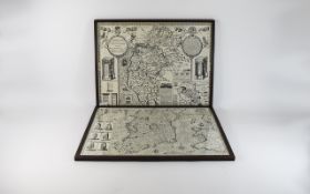 Framed Reproduction Maps 'The Kingdome O