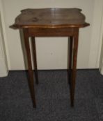 Oak Shaped Top Occasional Table, Raised