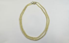 Pearl Necklace With Flowerhead Clasp