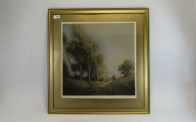 W Tatton Winter Framed Coloured Engravin