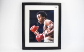 Boxing Interest. Signed photo Sugar Ray