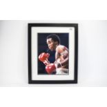 Boxing Interest. Signed photo Sugar Ray