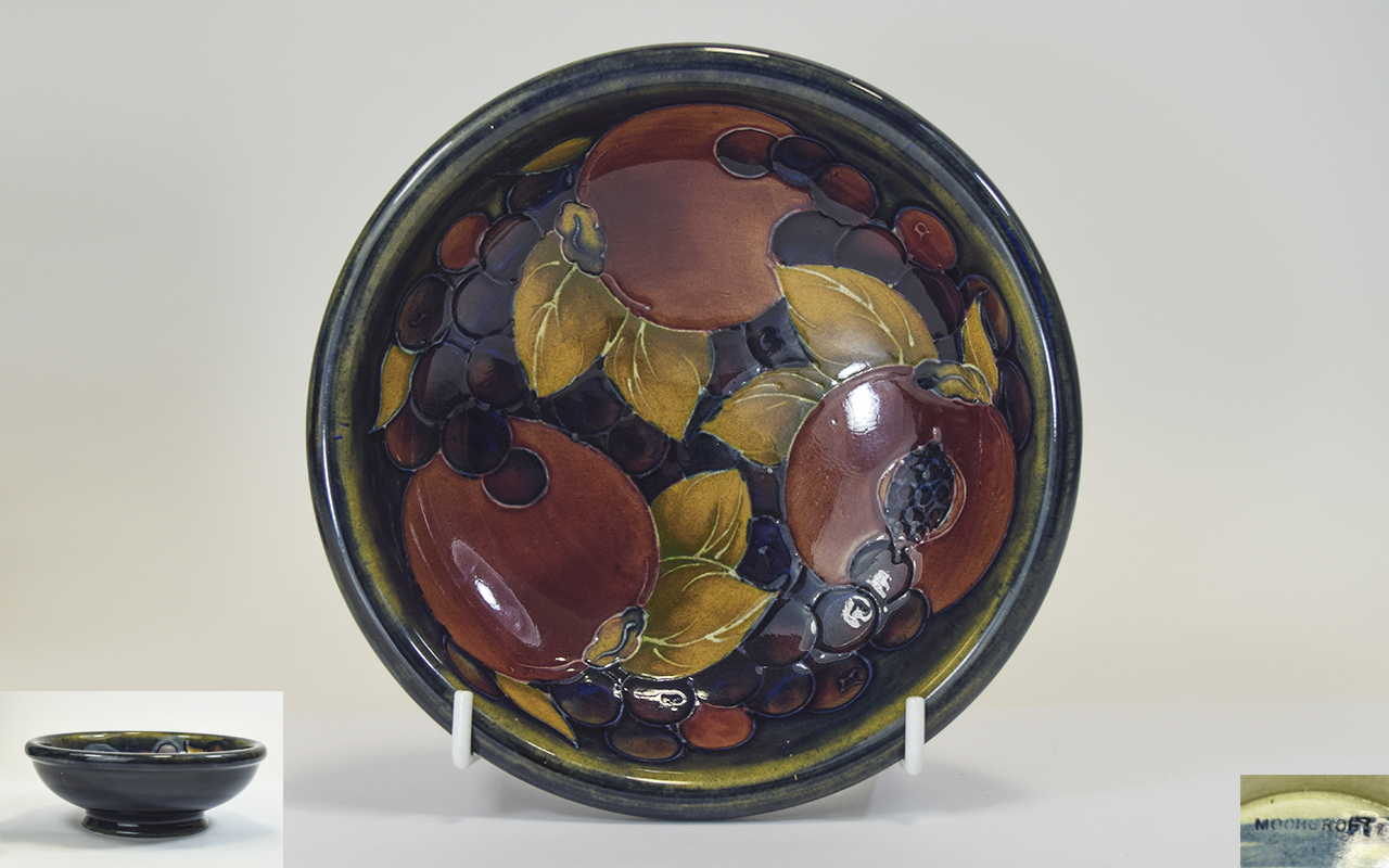 William Moorcroft Signed Footed Bowl, Po