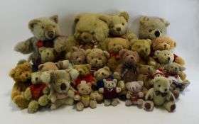 Collection of 26 Modern Teddy Bears Incl