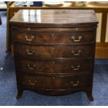 George III Mahogany Bow Fronted Chest Of