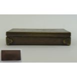 Small Rectangular Brass Box Approx 6 x