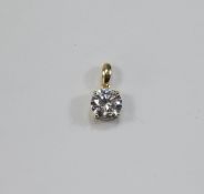 Swarovski Zirconia Solitaire Pendant, a