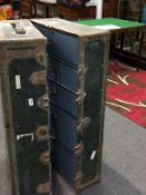 Large Reproduction Steamer Trunk With In