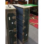 Large Reproduction Steamer Trunk With In