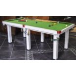 7ft x 3.5ft Slate Bed Snooker Table rai