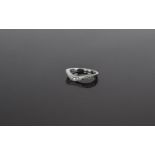 14ct White Gold Diamond Half Eternity Ri