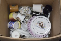 Box Of Miscellaneous Pottery and Collect