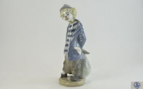 Lladro Collectors Society Members Only Figurine ' Little Traveller ' Hobo Clown. Model No 7602.