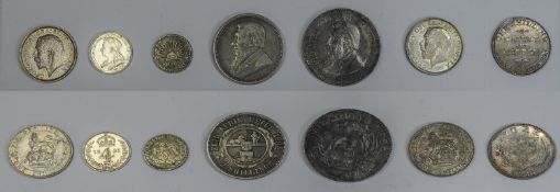 A Good Collection of Assorted Silver Coins- In High Grade Condition. ( 7 ) Coins In Total. Comprises