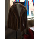 Short Mink Ladies Evening Jacket Nice quality mink fur jacket with rever collar and hook and eye