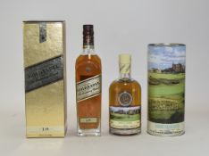 Two Bottles Of Whisky Comprising Johnnie Walker Gold Label 18 Years "The Centenary Blend" &