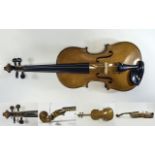 Violin and 2 Bows Two piece back,