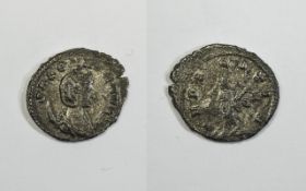Salonina - Pudicitia Standing Silver Antoninanus Pudicitia Standing Left and Behind. AD 258.