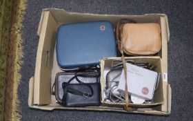Mixed lot of camera and associated items comprising Koroll II, Chinon Facel Cine camera,