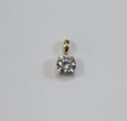 Swarovski Zirconia Solitaire Pendant, a 1.25ct, clear, brilliant, round cut solitaire Swarovski