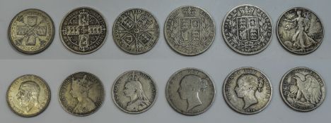 A Collection of USA and British Silver Coins ( 6 ) In Total.