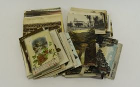 A Box of Vintage Postcards.