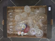 Box Of Mixed Glassware To include Sherry Glasses,